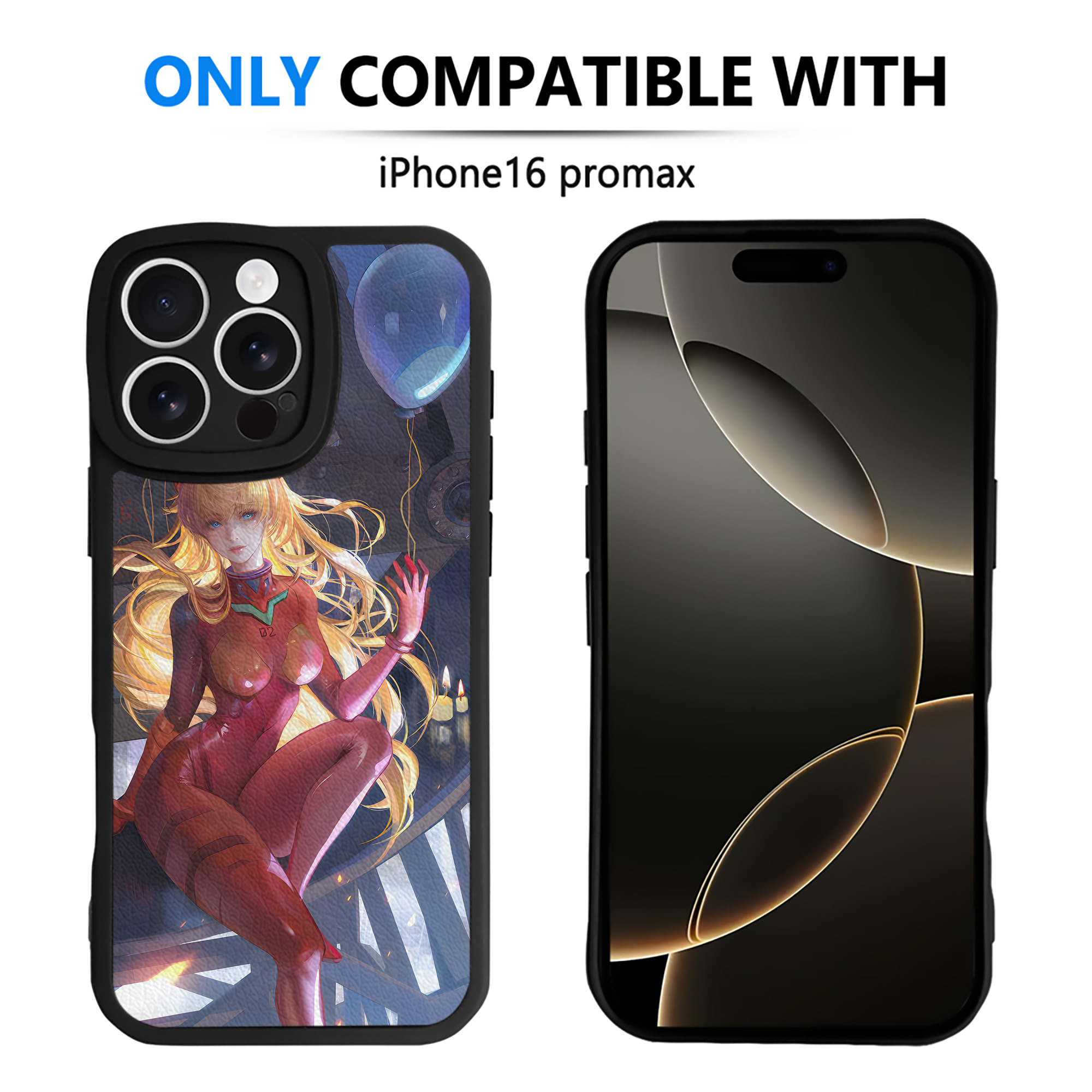 （画像用） EVA 新世紀エヴァンゲリオン 【iPhone 16シリーズ対応】シリコンスマホケース（レザー調） 材質：シリコン